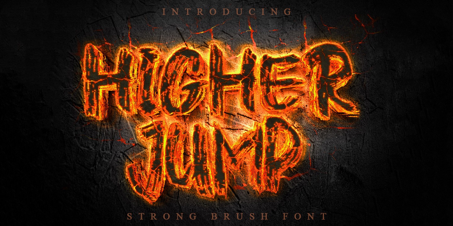 Пример шрифта Higher Jump